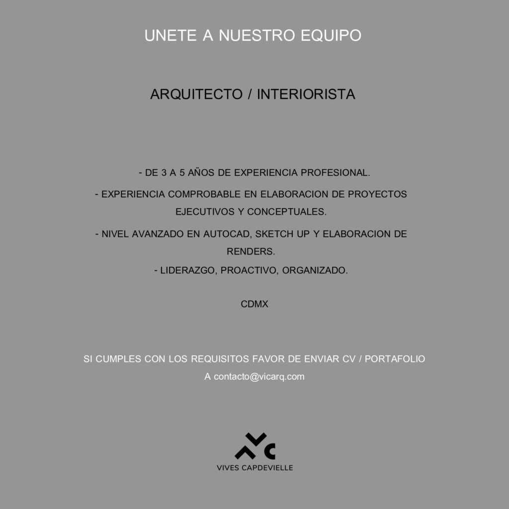 Arquitecto/Interiorista