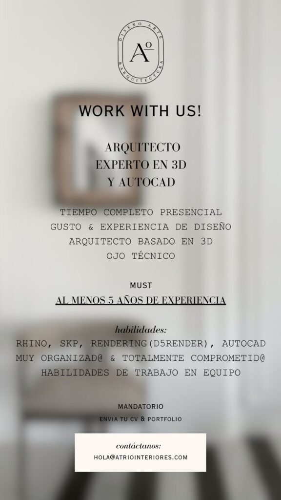 Arquitecta experta en 3D y Autocad