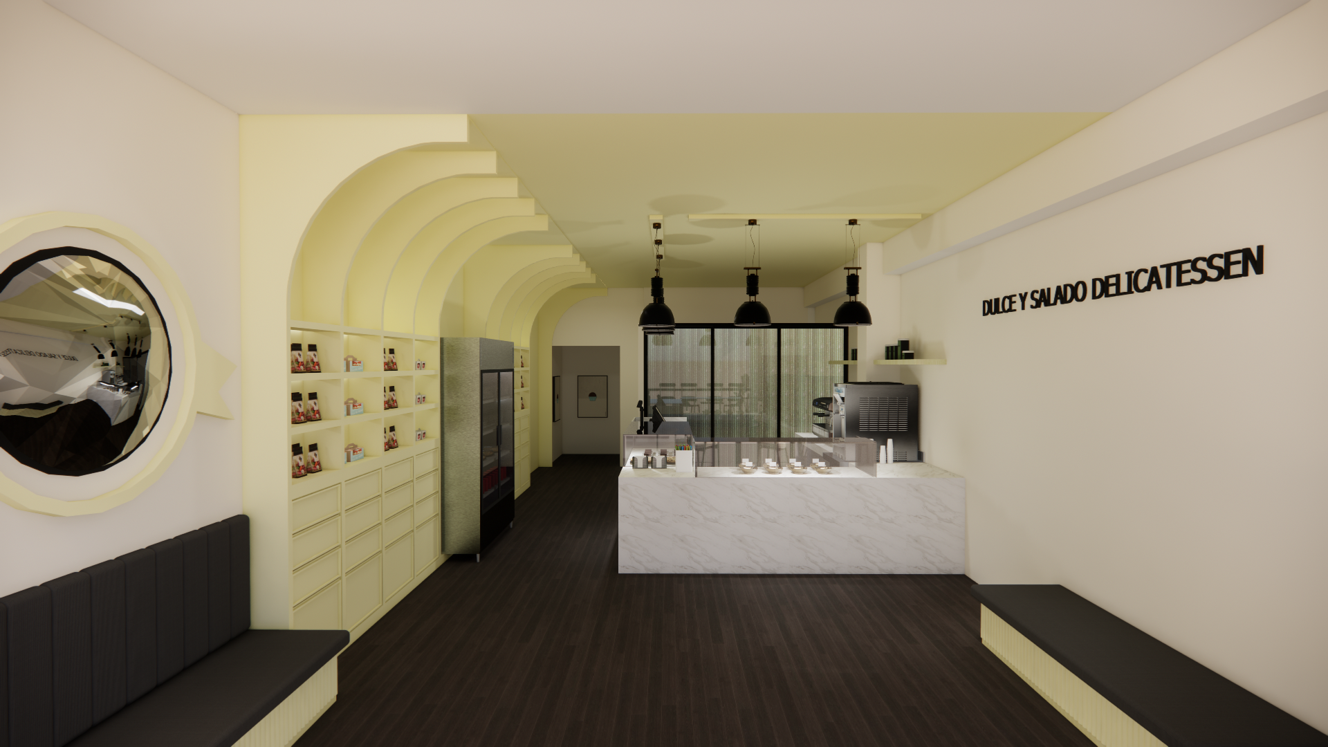 Diseño Interior para Dulce y Salado Delicatessen