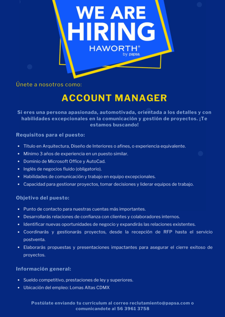 Account Manager Haworth