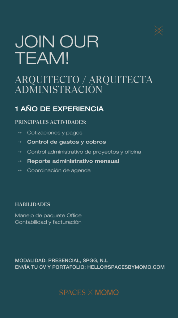 Arquitecta / administración