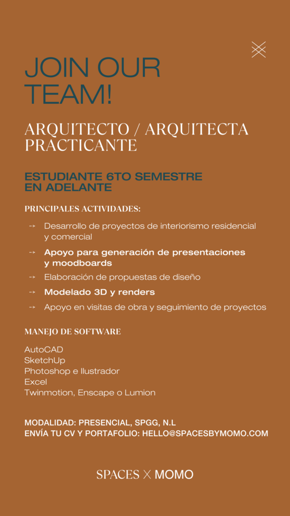 Practicas en arquitectura de interiores